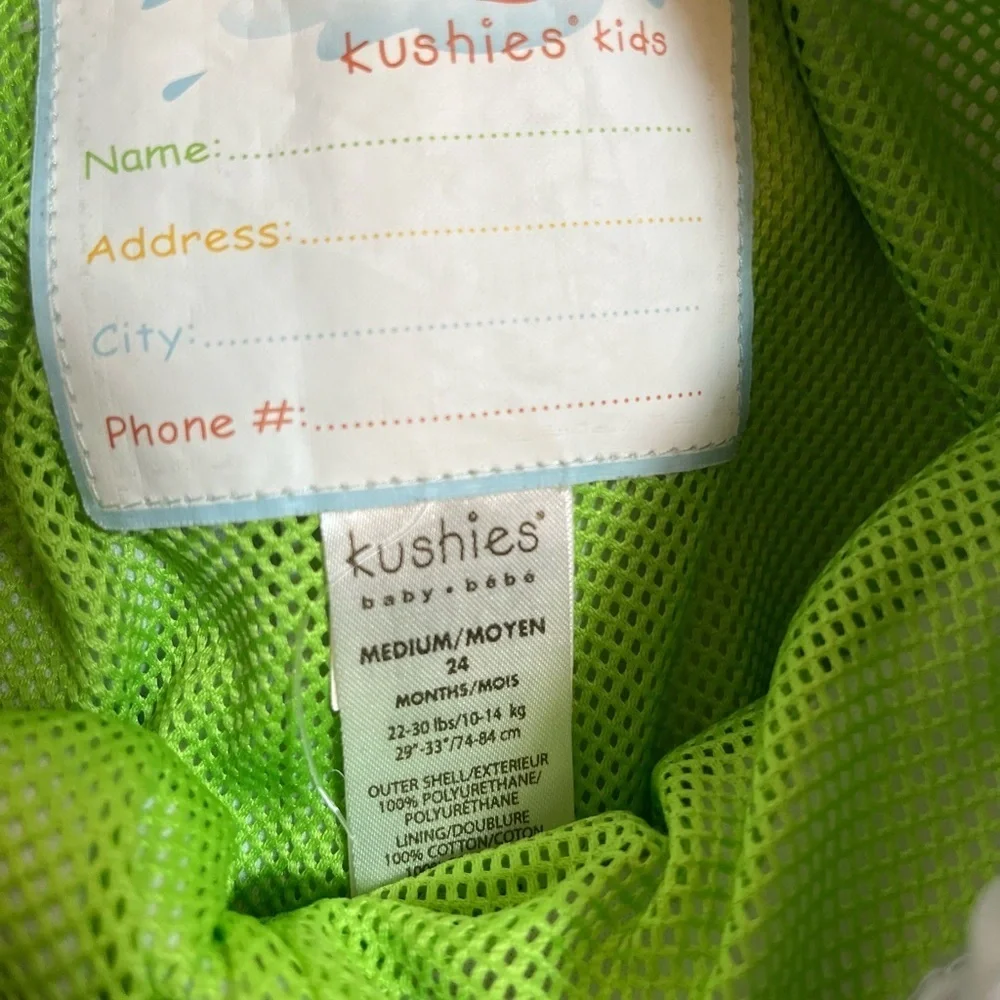 Kushies Kids Light Gray Toddler Outerwear Rain Pants